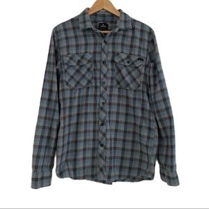 Rip Curl Plaid Button Down Men's Shirt